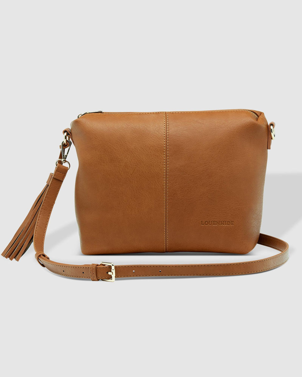 Daisy Crossbody Bag with Stripe Strap